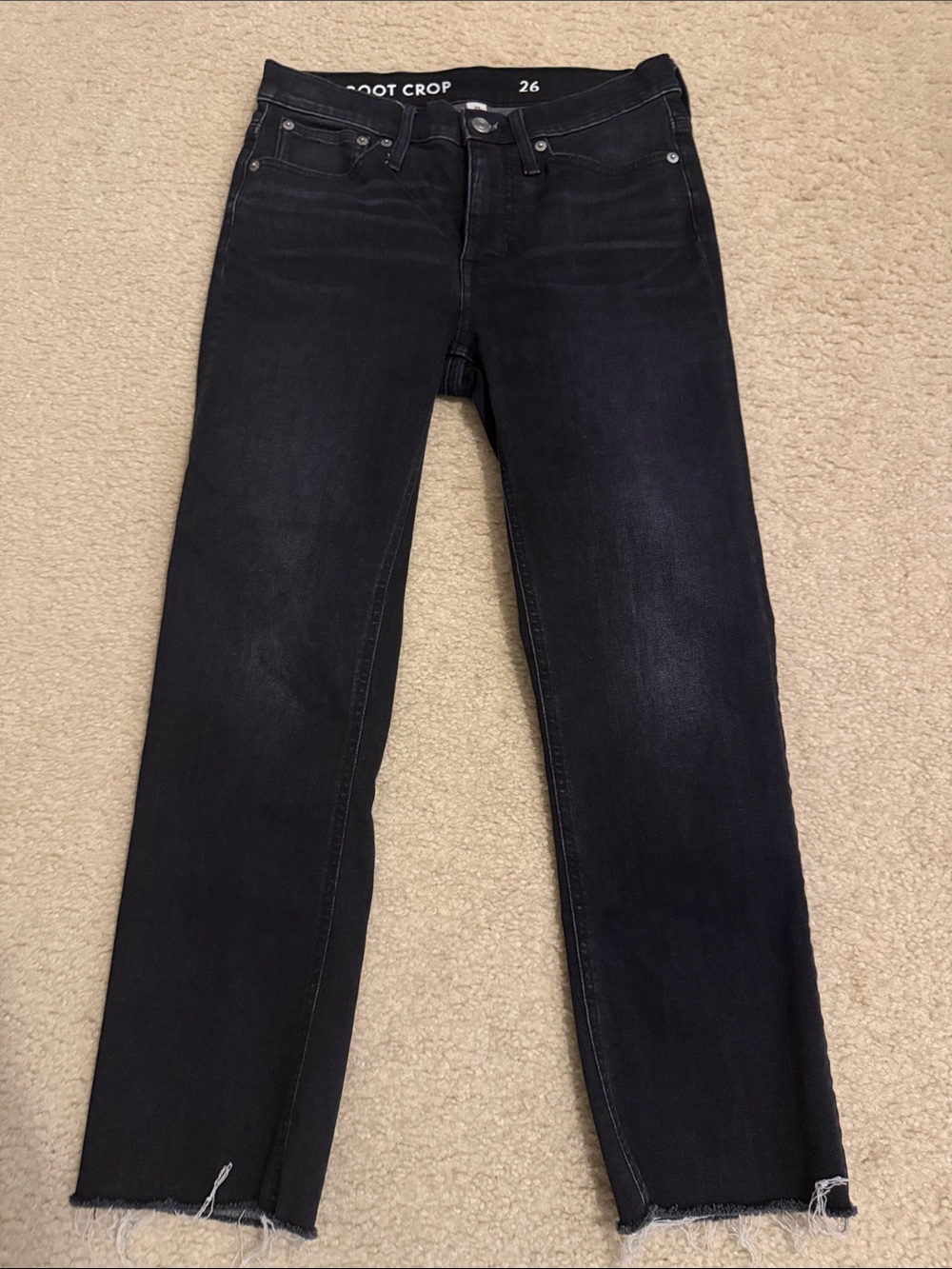 J. Crew Men's Black Slim Straight Jeans